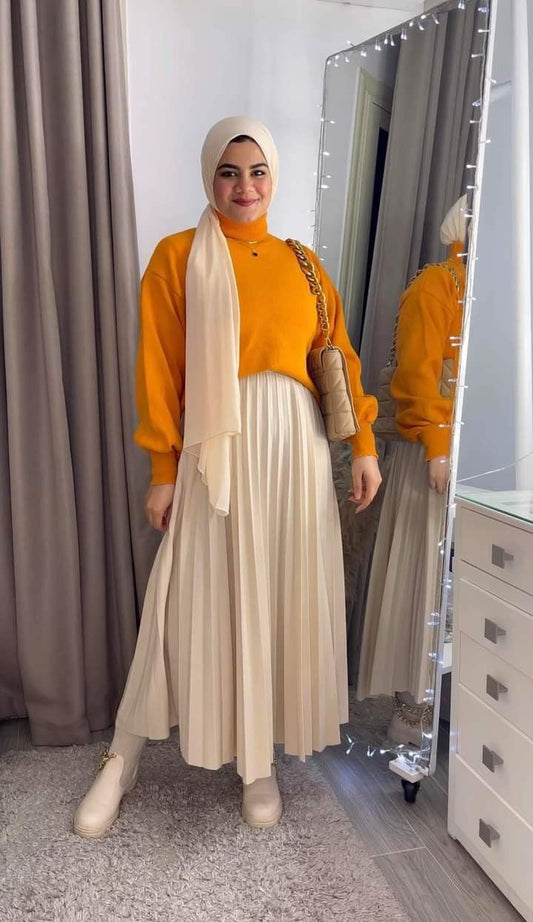 Rozaline pleated-skirt