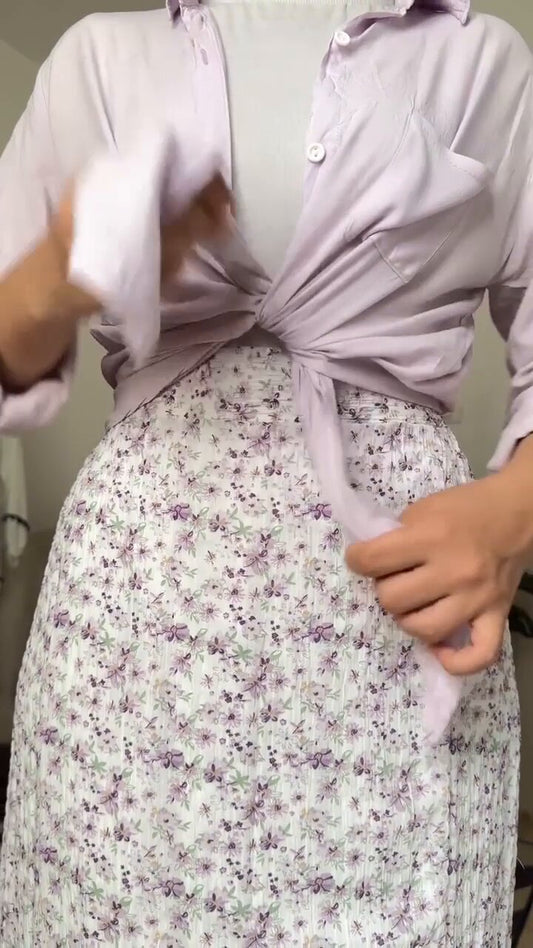 Floral Skirt - Crinkle