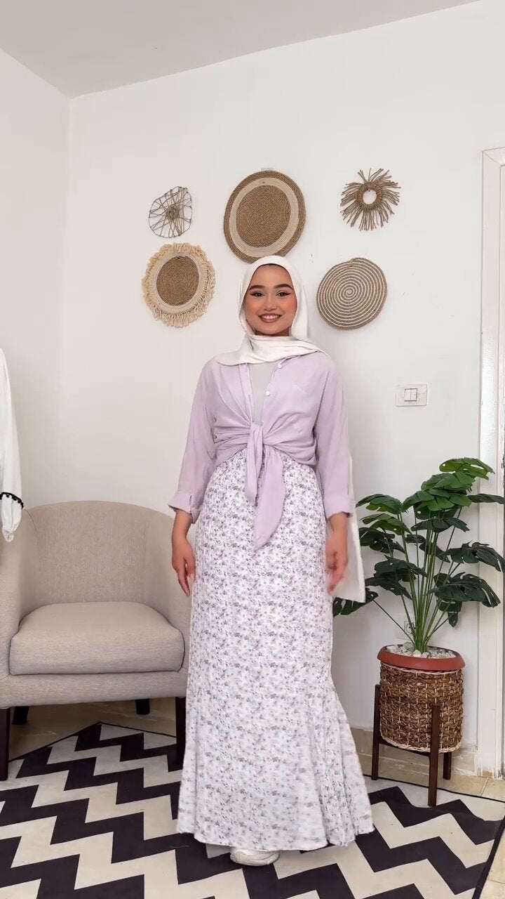 Floral Skirt - Crinkle